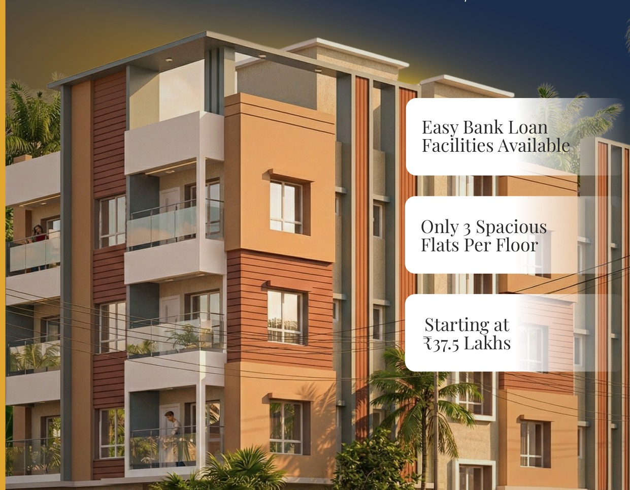 Tulsi Tower 3D Elevation Render
